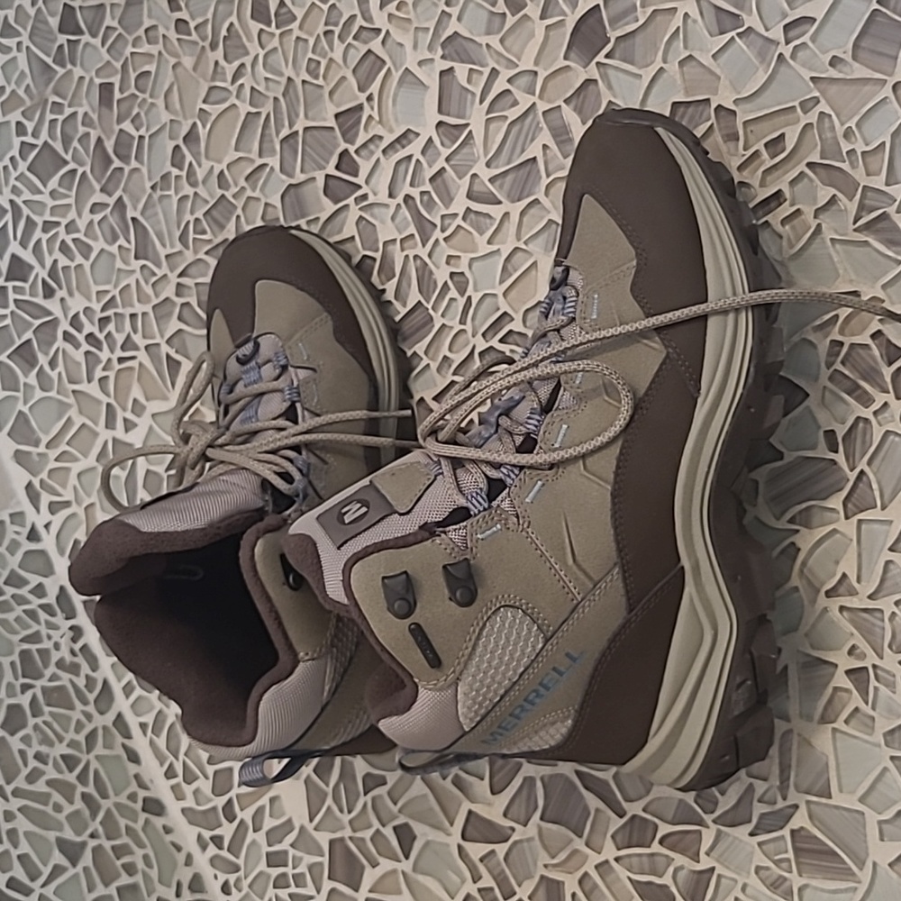 Merrell Women's Lace Up Boots - Brown and Gray